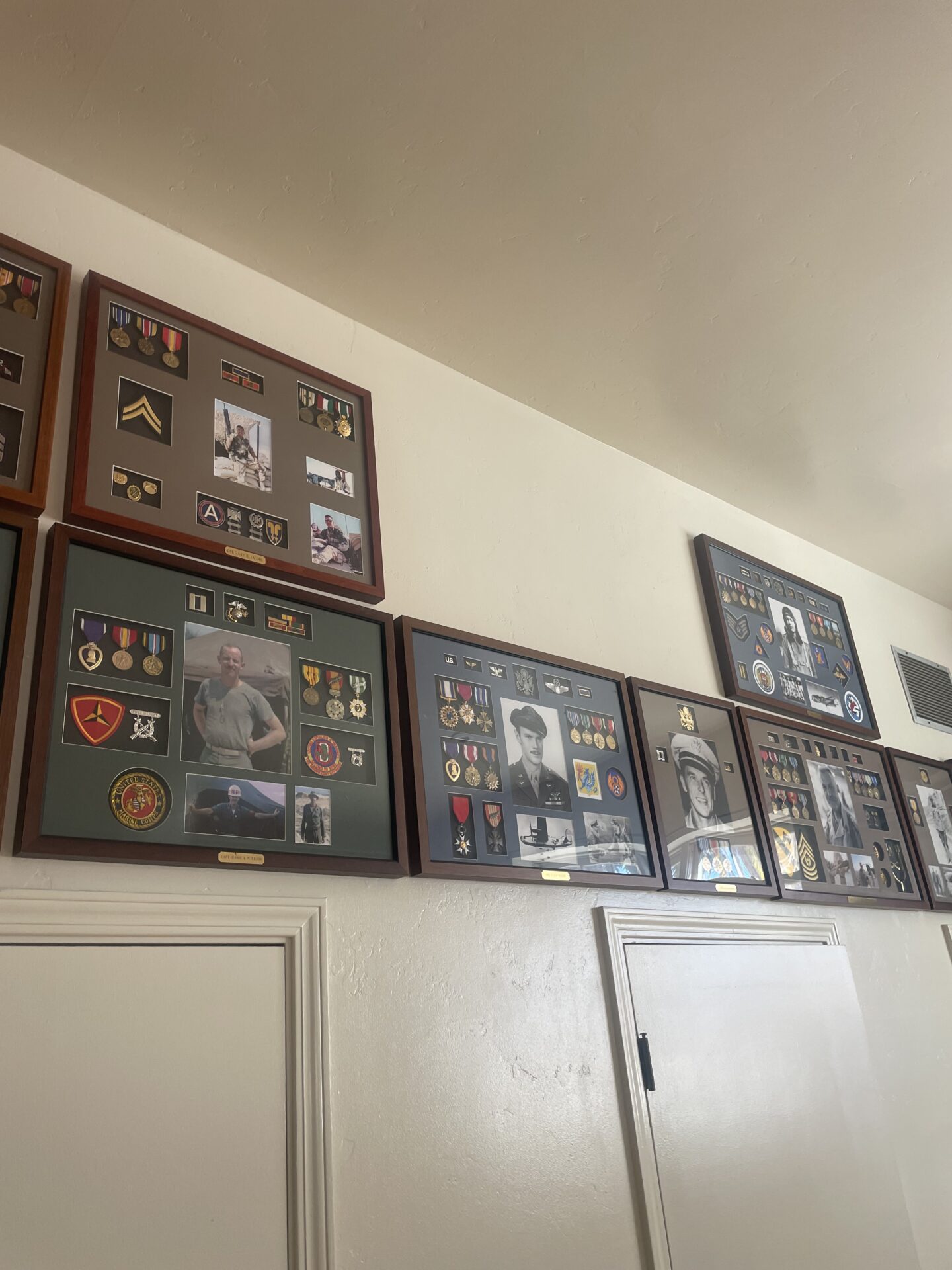Inside the Santa Barbara Veterans' Hall Memorial Building 3 Medal Room at the Santa Barbara Veterans' Hall Memorial Building with Ronald Reagan