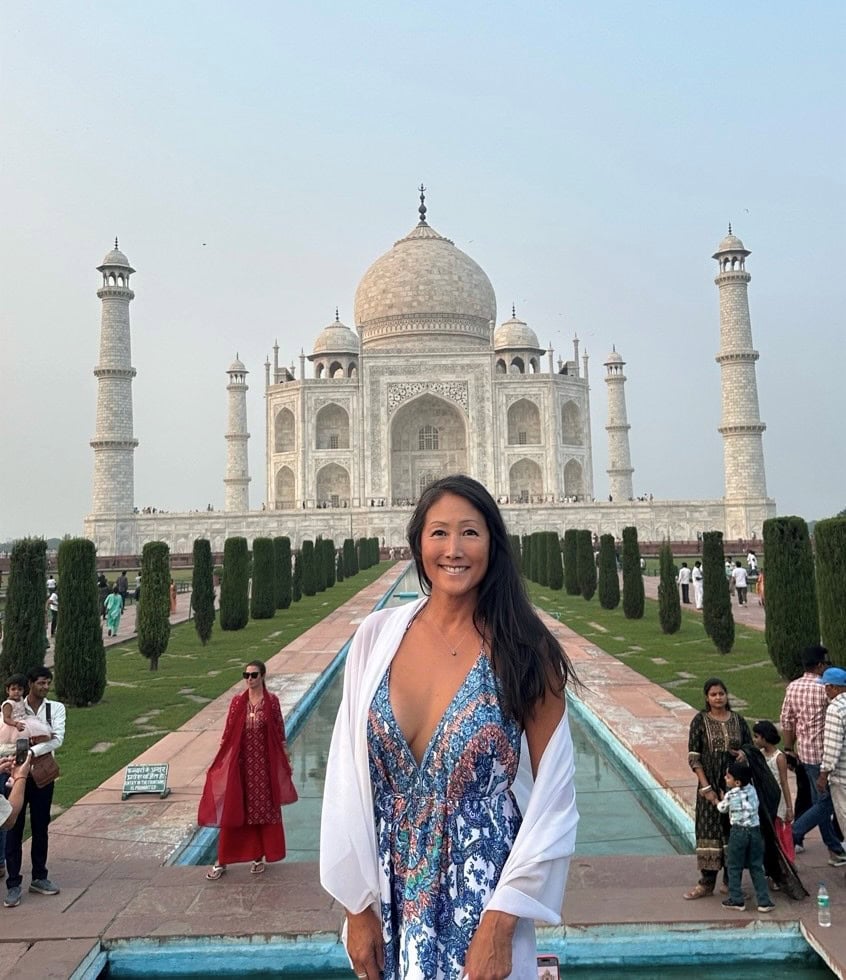 Wendy at Taj Mahal